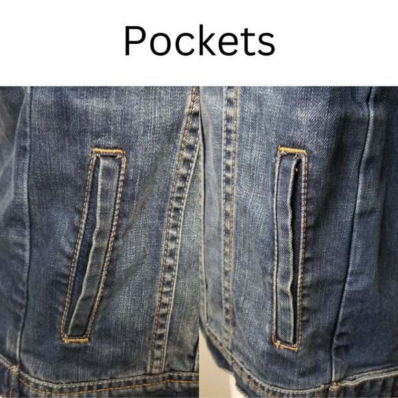 BLANK NYC Blue Denim Jacket In Diet Pill XS - Picture 10 of 16